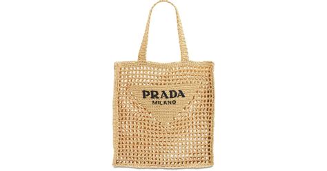 borsa prada di paglia